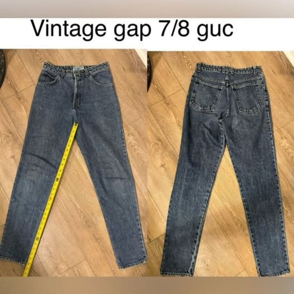 Vintage GAP High-Rise Tapered Jeans in Dark Blue Wash 7/8
